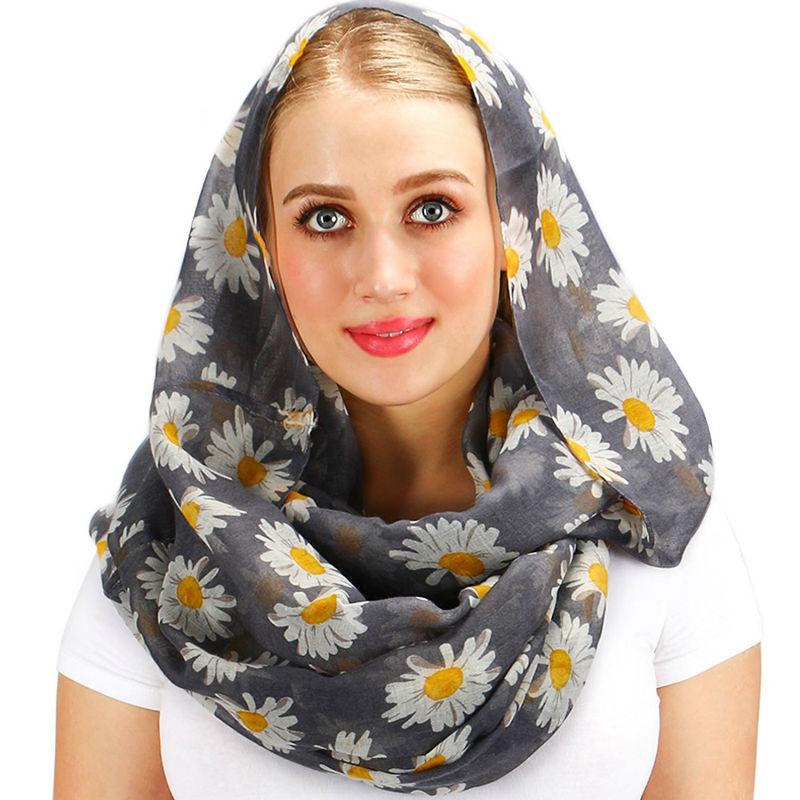 Fashion Daisy Print Infinity Scarf Women Autumn Warm Hijab Head Shawls and Wraps Luxury Bufanda Mujer Plus Size 180cm
Fashion Daisy Print Infinity Scarf Women Autumn Warm Hijab Head Shawls and Wraps Luxury Bufanda Mujer Plus Size 180cm