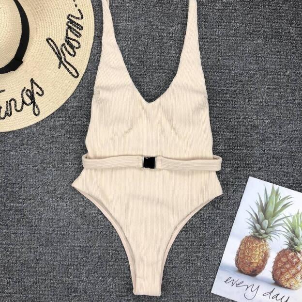 2021 Woman One Piece Swimming Suit Solid Color Bikini With Belt Backless Beach Swimsuits, Orange
2021 Woman One Piece Swimming Suit Solid Color Bikini With Belt Backless Beach Swimsuits, Orange