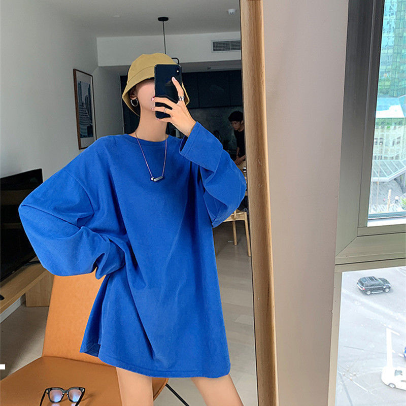 New solid 2021 color bottoming women t shirt spring fall long neck top Hara juku loose women's shirts y441 KBK0, Baolan's
New solid 2021 color bottoming women t shirt spring fall long neck top Hara juku loose women's shirts y441 KBK0, Baolan's