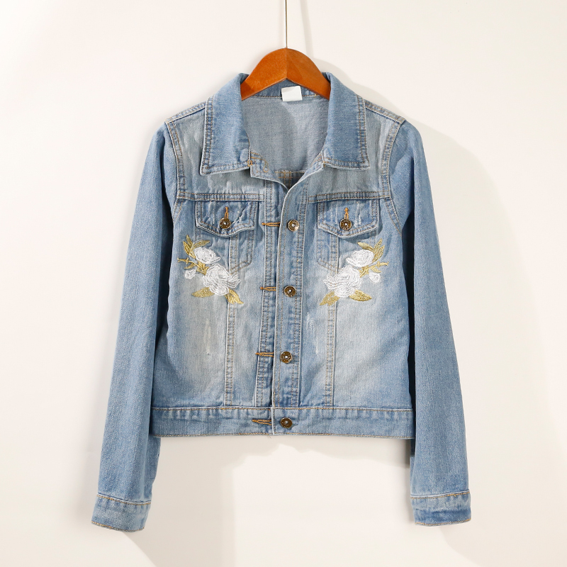 2021 New Embroidered female Korean of the simple long-sleeved short section Slim denim jacket 3XNU, Camel
2021 New Embroidered female Korean of the simple long-sleeved short section Slim denim jacket 3XNU, Camel