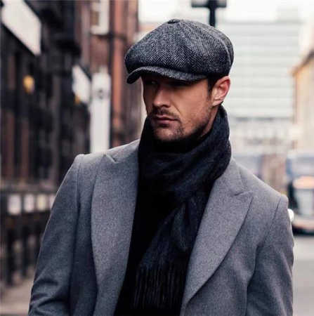 Fashion Wool Newsboy Caps Men Herringbone Flat Caps Gatsby Cap Woolen Driving Hats Vintage Inspired Hat Winter Peaky Blinders Berets, As picture
Fashion Wool Newsboy Caps Men Herringbone Flat Caps Gatsby Cap Woolen Driving Hats Vintage Inspired Hat Winter Peaky Blinders Berets, As picture