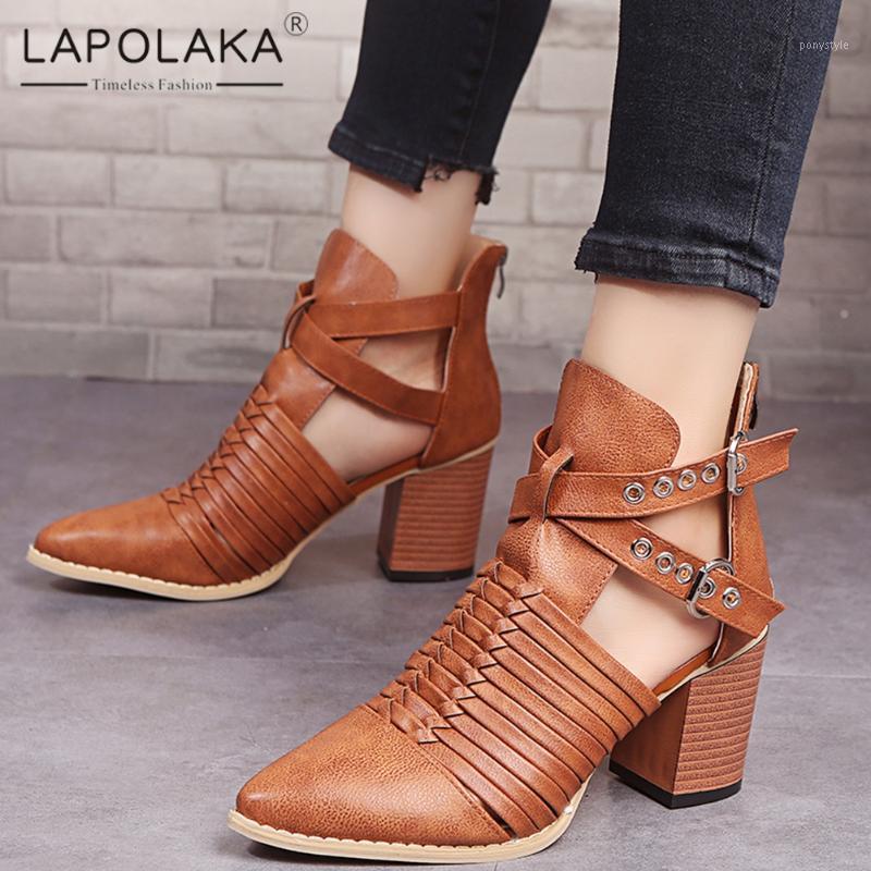 Lapolaka New Fashion 2020 Large Size 43 Wholesale Chunky High Heels Ankle Boots Woman Shoes Zip Up Concise Boots Women Shoes1, Brown
Lapolaka New Fashion 2020 Large Size 43 Wholesale Chunky High Heels Ankle Boots Woman Shoes Zip Up Concise Boots Women Shoes1, Brown