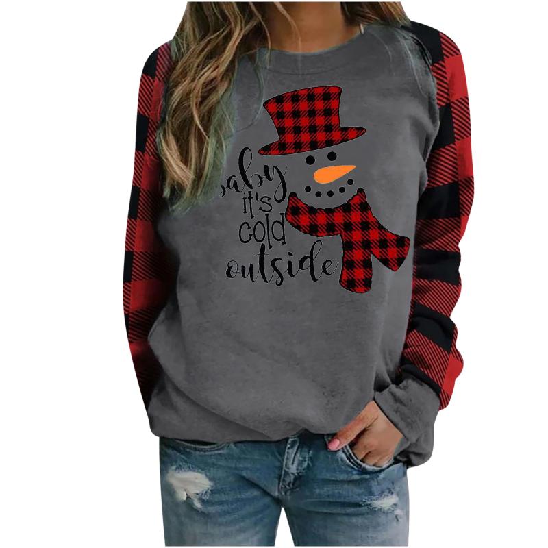 Winter Womens Casual Long Sleeve Tops Ladies Christmas Print Sweatshirt Blouse Harajuku Streetwear Pullovership hop hoodie 2020, Gray
Winter Womens Casual Long Sleeve Tops Ladies Christmas Print Sweatshirt Blouse Harajuku Streetwear Pullovership hop hoodie 2020, Gray