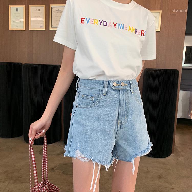 Women' Jeans Vintage High Waist Two Button Wide Leg Loose Denim Shorts, Blue
Women' Jeans Vintage High Waist Two Button Wide Leg Loose Denim Shorts, Blue