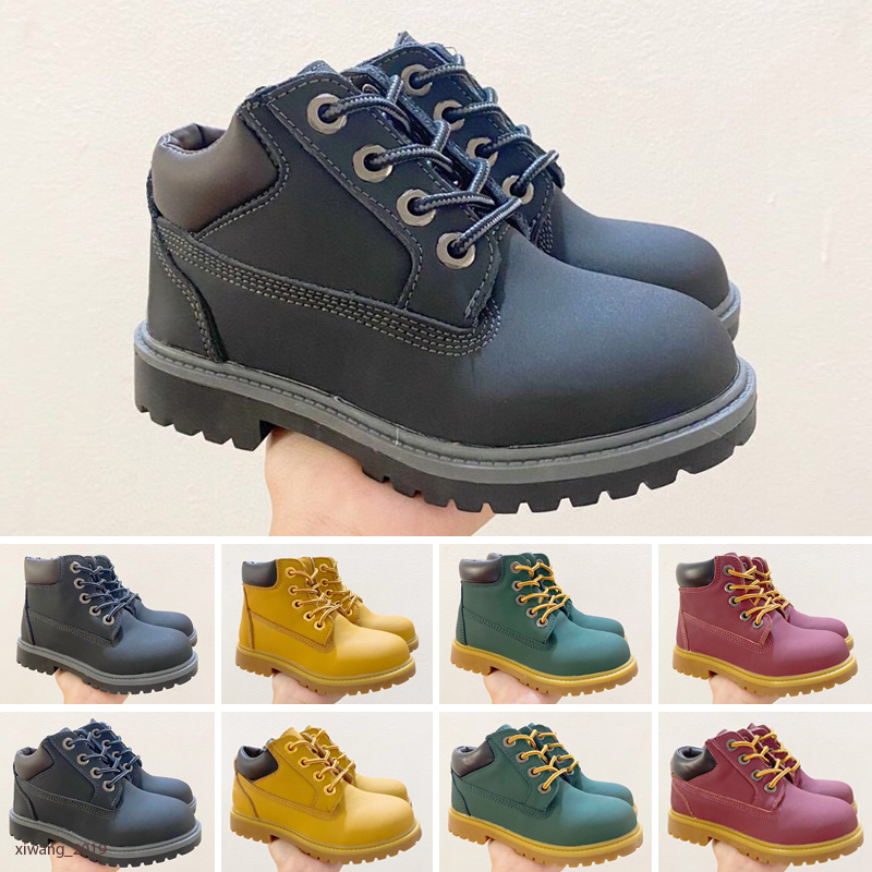 Fashion men boots kids mens womens leather shoes top quality Ankle winter boot for cowboy yellow red blue black pink hiking work 26-35, Color 5
Fashion men boots kids mens womens leather shoes top quality Ankle winter boot for cowboy yellow red blue black pink hiking work 26-35, Color 5