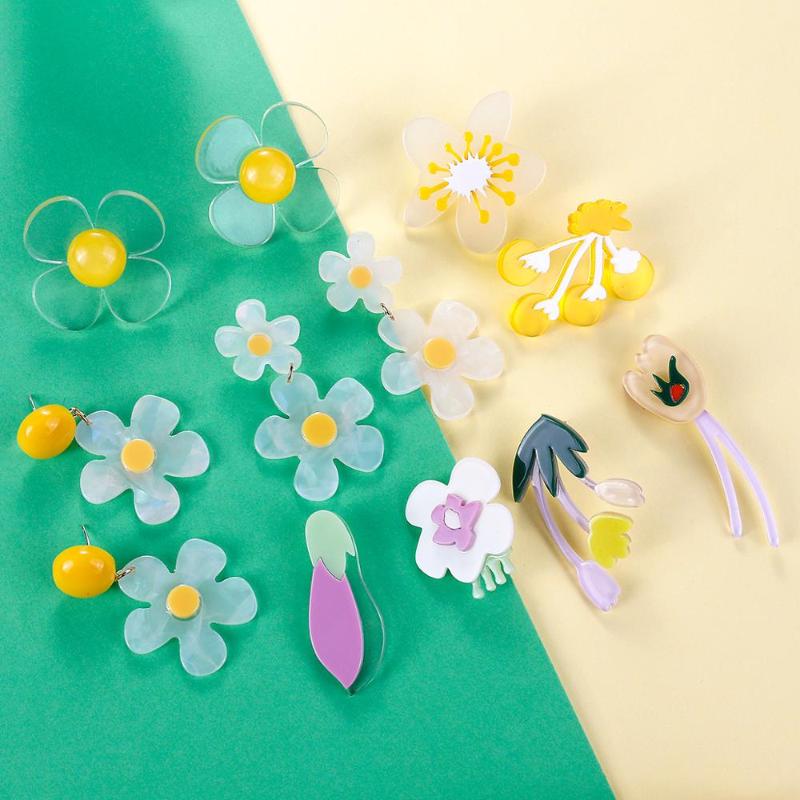 Lifefontier Korean Design Acrylic Earrings Big Flowers Drop Earrings for Women Sweet Transparent Flower Floral Jewelry
Lifefontier Korean Design Acrylic Earrings Big Flowers Drop Earrings for Women Sweet Transparent Flower Floral Jewelry
