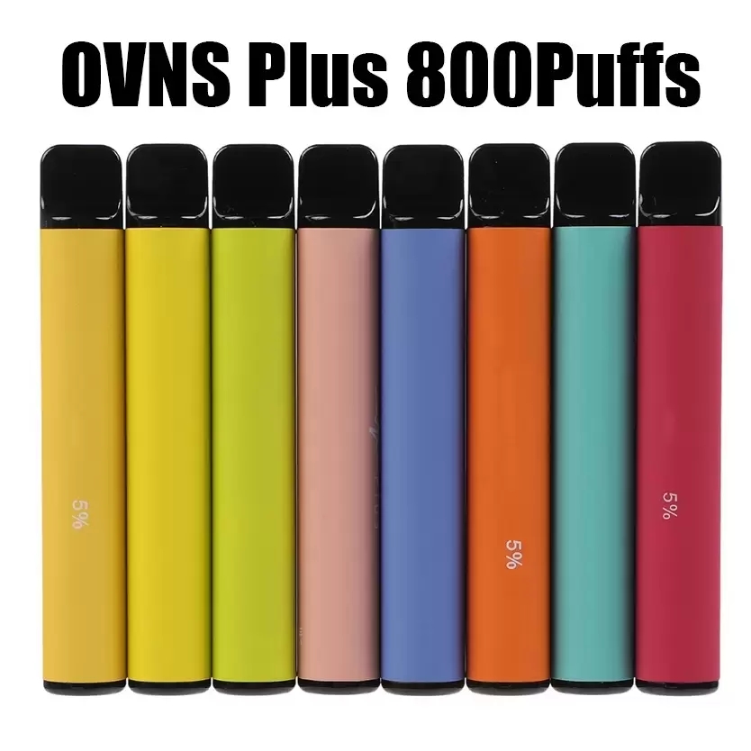 Original OVNS Plus Disposable Vape E cigarettes starter kit 800 Puffs 3.5ml Pre-filled 1.5ohm Cotton Coil Vaporizers 550mAh 10 Colors Authen
Original OVNS Plus Disposable Vape E cigarettes starter kit 800 Puffs 3.5ml Pre-filled 1.5ohm Cotton Coil Vaporizers 550mAh 10 Colors Authen