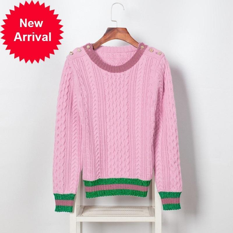 Female 2021 New Runway Sweater, Designer Christmas Sweater with Pearls, Pink, for Autumn and Winter, Striped, Knitted, Luxury AQ45, Beige
Female 2021 New Runway Sweater, Designer Christmas Sweater with Pearls, Pink, for Autumn and Winter, Striped, Knitted, Luxury AQ45, Beige