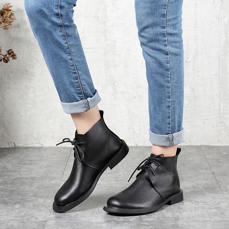 Genuine Leather Women's Boots Preppy Style Flat Heels Women Flat Heels Shoes New Spring Autumn black Footwear size 35 401, Brown
Genuine Leather Women's Boots Preppy Style Flat Heels Women Flat Heels Shoes New Spring Autumn black Footwear size 35 401, Brown