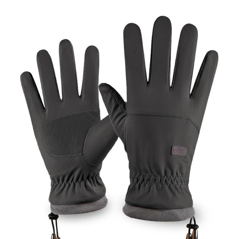 1 Pair Waterproof Winter Warm Skiing Gloves Windproof for Outdoor Sports
