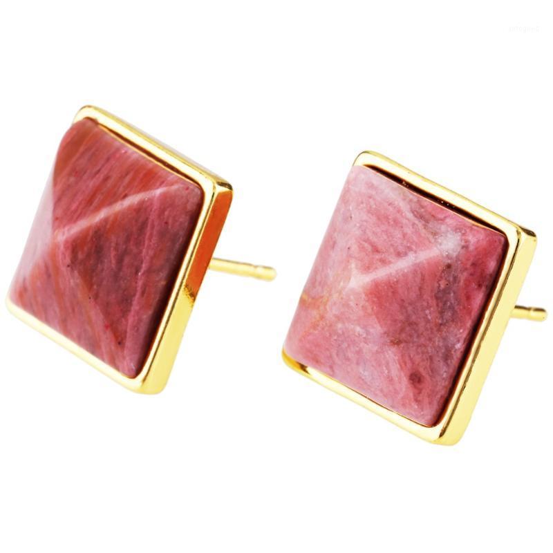 Stud TUMBEELLUWA Rhodonite Pyramid Healing Crystal Beads Gold Tone Earrings For Women1
Stud TUMBEELLUWA Rhodonite Pyramid Healing Crystal Beads Gold Tone Earrings For Women1