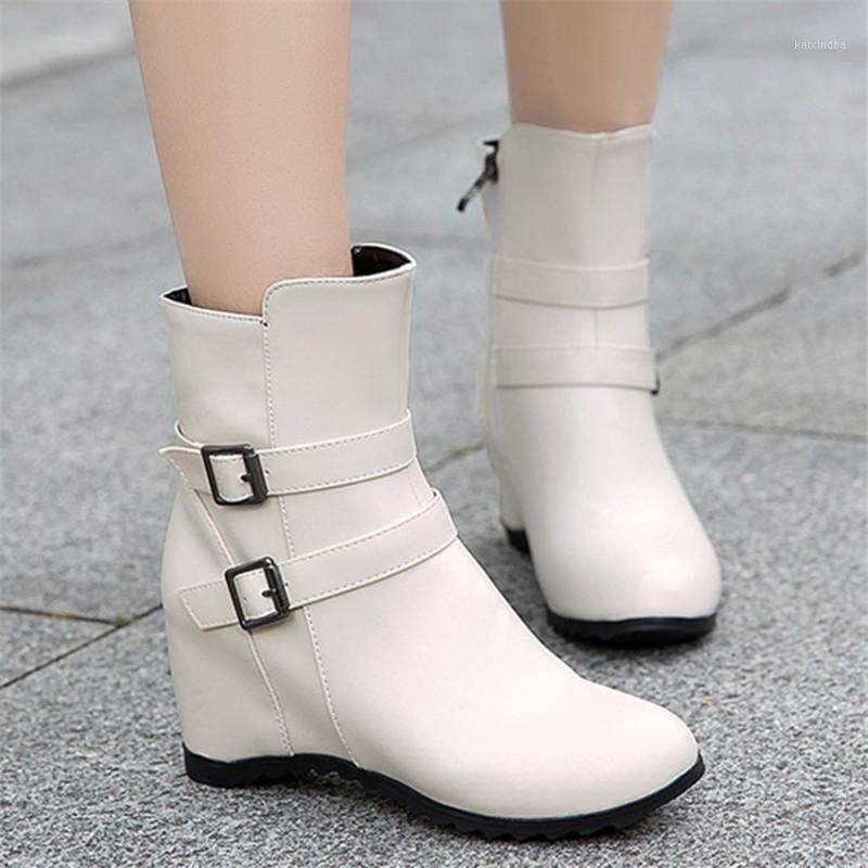 PXELENA Hot New Plus Size 34-43 Women Ankle Boots Hidden High Heels Zip Buckle Female Winter Shoes Black White Beige Footwear1
PXELENA Hot New Plus Size 34-43 Women Ankle Boots Hidden High Heels Zip Buckle Female Winter Shoes Black White Beige Footwear1