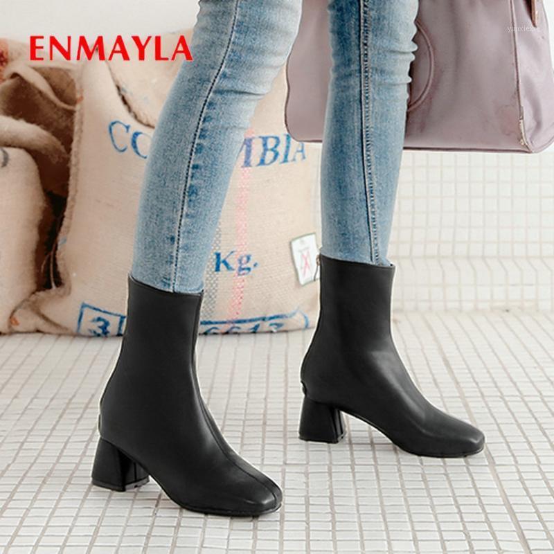 ENMAYLA 2020 Ankle Boots for Women Square Toe PU Zip Square Heel Winter Women Shoes Short Plush Black Boots Size 34-431
ENMAYLA 2020 Ankle Boots for Women Square Toe PU Zip Square Heel Winter Women Shoes Short Plush Black Boots Size 34-431