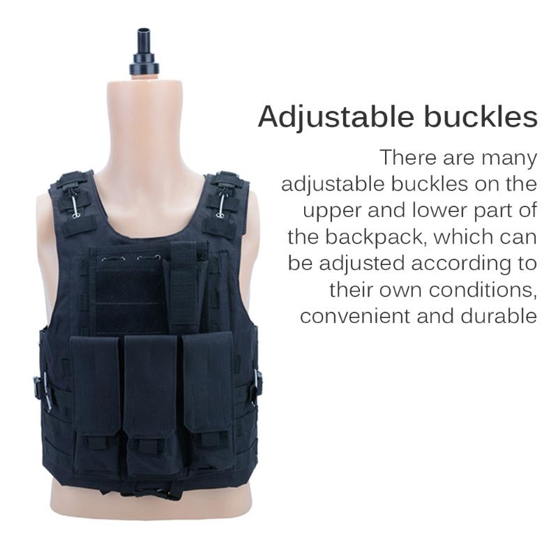 Vest Tactical Vest Plate Carrier Swat Fishing Hunting Army Armor, Black
Vest Tactical Vest Plate Carrier Swat Fishing Hunting Army Armor, Black