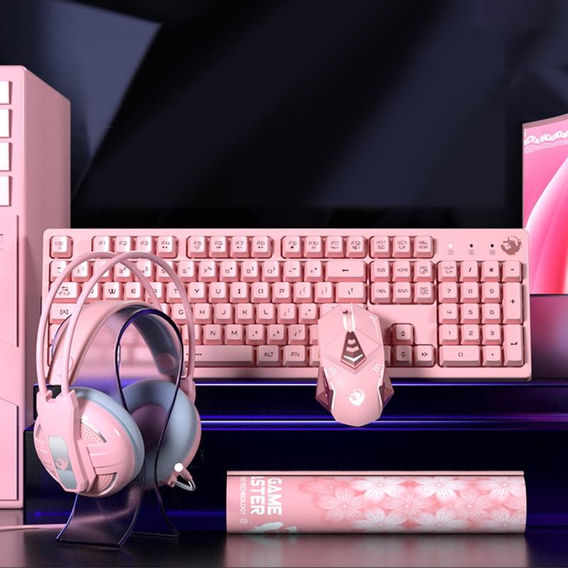 Wired Mechanical Keyboard Gaming Mouse Noise Reduction Headphones Round Mouse Pad Computer Laptop Accessories for Office Busines
Wired Mechanical Keyboard Gaming Mouse Noise Reduction Headphones Round Mouse Pad Computer Laptop Accessories for Office Busines
