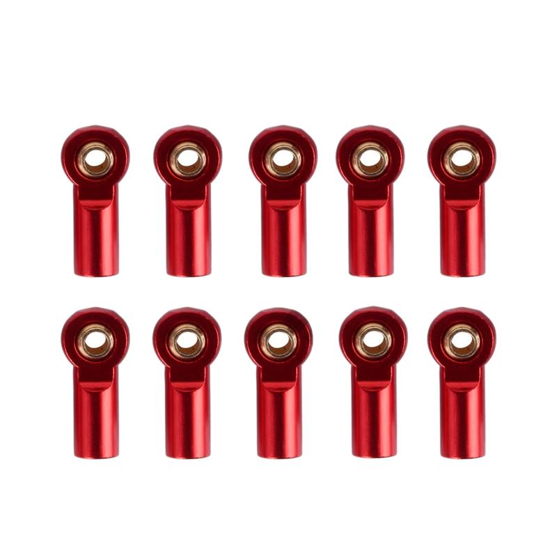 10Pcs M3 Ball Joint Link Bar Rod Seals Ball Head Tie Rod End For 1/10 Rc Truck Car Truck Buggy Red
10Pcs M3 Ball Joint Link Bar Rod Seals Ball Head Tie Rod End For 1/10 Rc Truck Car Truck Buggy Red