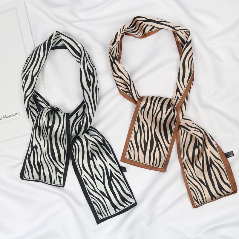 women zebra printed bag decoration long hair neck tie headband small narrow satin silk ribbon neckerchief skinny scarf1
women zebra printed bag decoration long hair neck tie headband small narrow satin silk ribbon neckerchief skinny scarf1