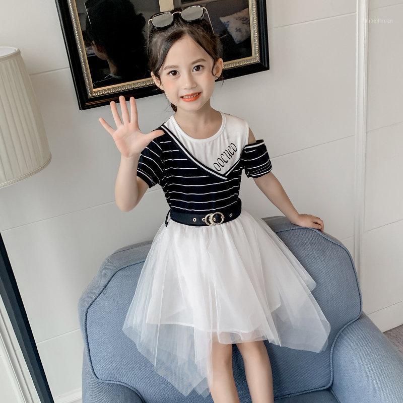2020 New Summer Fashion Big Girls Dress Children's Striped Patchwork Dress with Belt Off Shoulder Dresses Teenage Korean Clothes1, Black
2020 New Summer Fashion Big Girls Dress Children's Striped Patchwork Dress with Belt Off Shoulder Dresses Teenage Korean Clothes1, Black