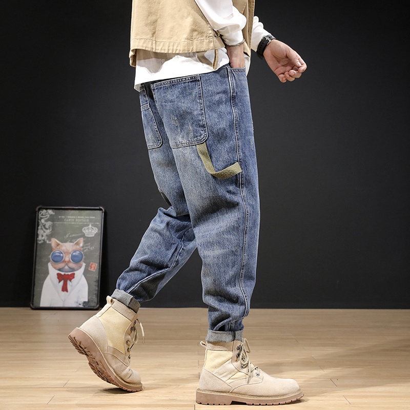 2021 New Newly Designer Fashion Men Jeans Retro Blue Big Pocket Casual Denim Cargo Pants Streetwear Hip Hop Wide Leg Baggy Harem Trousers Ae
2021 New Newly Designer Fashion Men Jeans Retro Blue Big Pocket Casual Denim Cargo Pants Streetwear Hip Hop Wide Leg Baggy Harem Trousers Ae