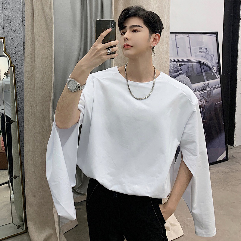 2021 New S-!! Spring Niche Designer Shoulder Pads Open Seam Cut Long Loose-fitting T-shirt of Popular Top Men. QJWP, White
2021 New S-!! Spring Niche Designer Shoulder Pads Open Seam Cut Long Loose-fitting T-shirt of Popular Top Men. QJWP, White
