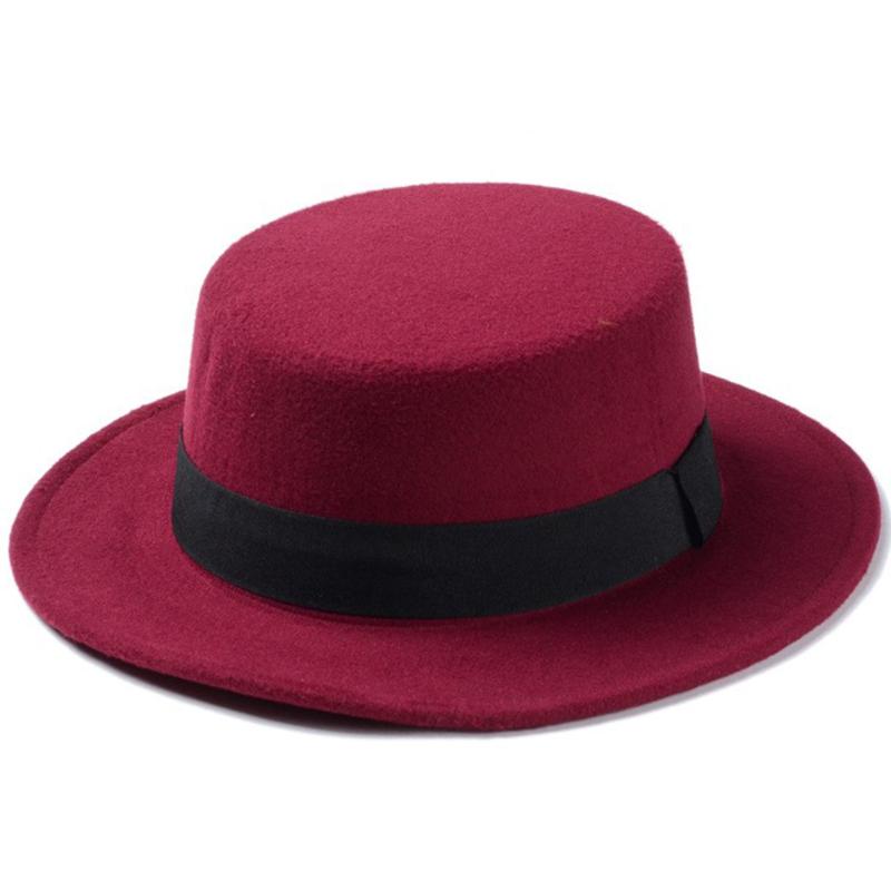 Onner Good Hat Wool Boater Flat Top Hat Women's Felt Wide Brim Fedora Laday Prok Pie Bowler Gambler Top, Black
Onner Good Hat Wool Boater Flat Top Hat Women's Felt Wide Brim Fedora Laday Prok Pie Bowler Gambler Top, Black