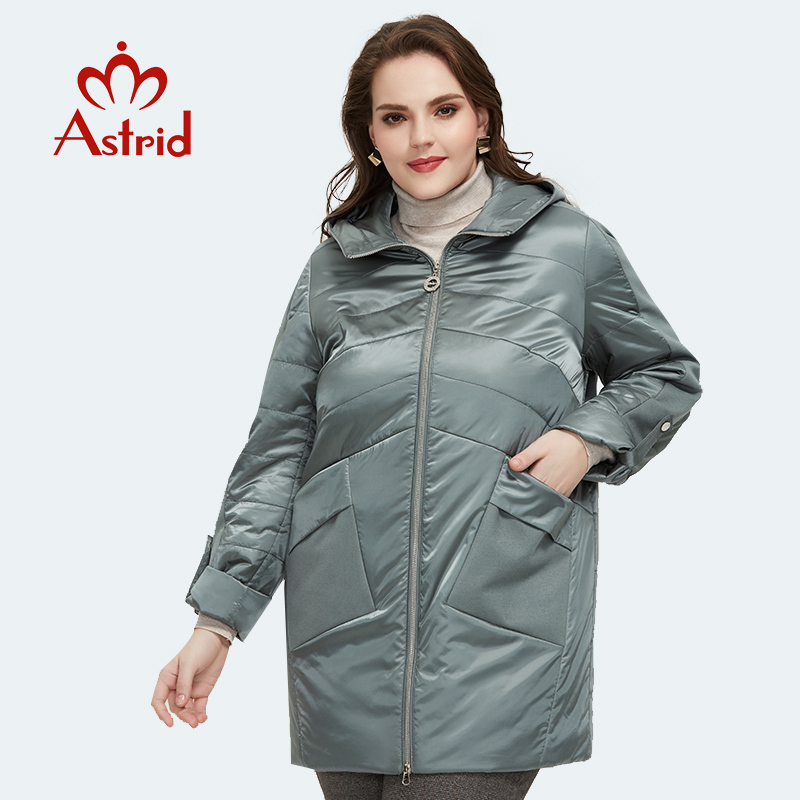 Astrid Spring new arrival women jacket loose clothing outerwear high quality plus size midlength fashion coat AM8612 200928
