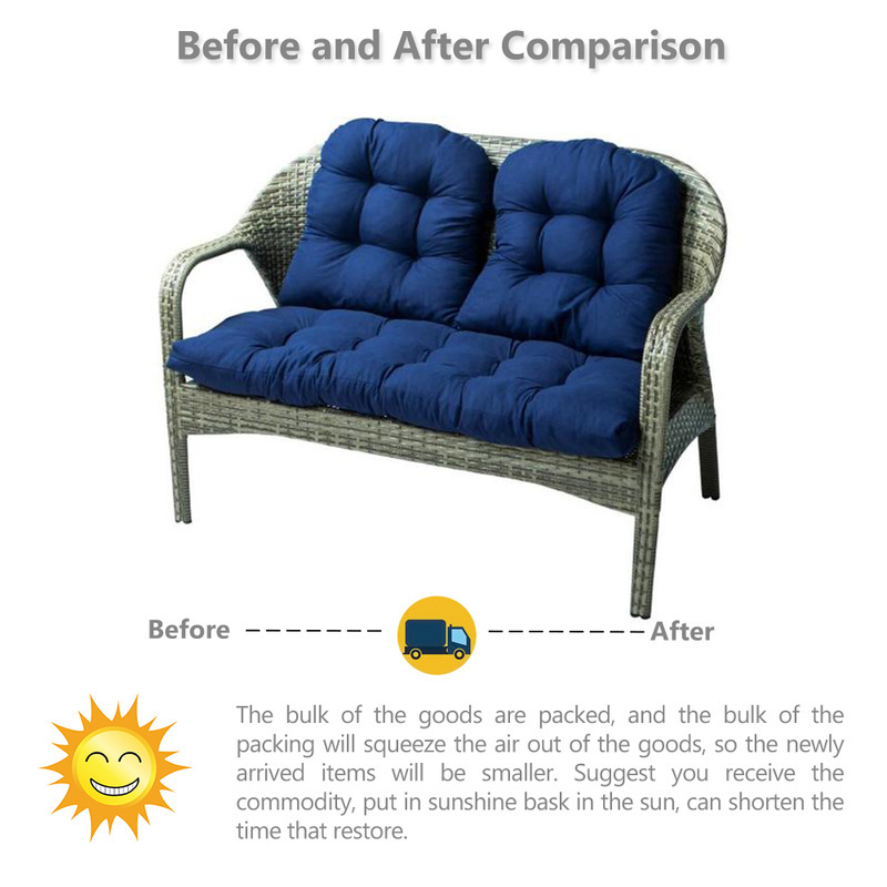 3 Pcs Bench Soft Cotton Seat Cushion Home Garden Furniture Patio Lounger Chairs Back Cushions Lounger Bench Seat Chair Pillows Y200723