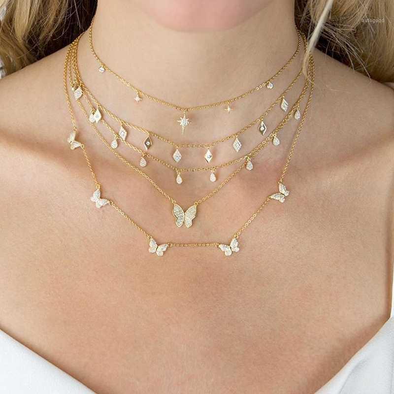 Chokers Gold Silver Color Cz Butterfly Charm Necklace For Women Cute Beautiful Animal Design Minimal Delicate 35+10cm Choker Necklaces1
Chokers Gold Silver Color Cz Butterfly Charm Necklace For Women Cute Beautiful Animal Design Minimal Delicate 35+10cm Choker Necklaces1