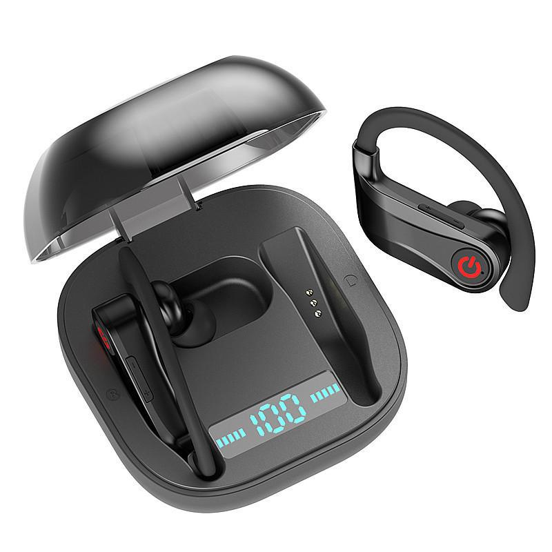 True Totally Wireless Earphones Bluetooth 5.0 Stereo Sport Headphones Case 950mah Waterproof Ear Hook Headsets MIC, Black
True Totally Wireless Earphones Bluetooth 5.0 Stereo Sport Headphones Case 950mah Waterproof Ear Hook Headsets MIC, Black