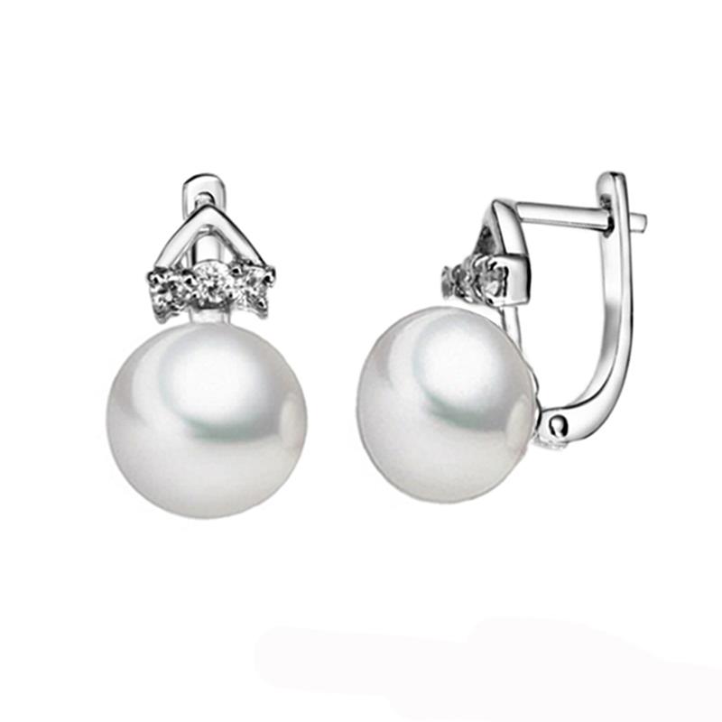 Hoop & Huggie Sinya 8.5-9mm Grade Pearl Earring 925 Sterling Silver English Lock For Women Fine Jewelry Euro
Hoop & Huggie Sinya 8.5-9mm Grade Pearl Earring 925 Sterling Silver English Lock For Women Fine Jewelry Euro