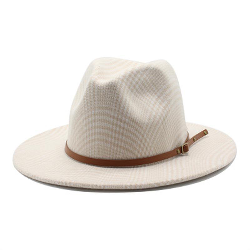 wool hats women men plaid wide brim belt band fedora wool hats winter autumn british felted winter women, White
wool hats women men plaid wide brim belt band fedora wool hats winter autumn british felted winter women, White