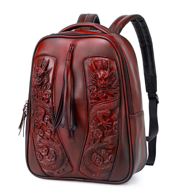 Stylish backpacks 3D wolf head backpack special cool shoulder bags for teenage girls PU leather laptop school bags