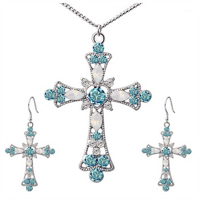 Crystal Cross Pendant Necklaces Earrings Sets Wedding Statement Necklace for Women Jesus Jewery Set Flower Christian Jewelry1, As pic
Crystal Cross Pendant Necklaces Earrings Sets Wedding Statement Necklace for Women Jesus Jewery Set Flower Christian Jewelry1, As pic