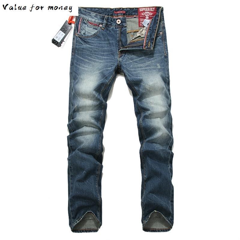 New Men Jeans Arrivals Autumn Winter Direct Straight Retro Blue Stretch Vintage Casaul Streetwear Moto Biker Jeans Size, Deep blue
New Men Jeans Arrivals Autumn Winter Direct Straight Retro Blue Stretch Vintage Casaul Streetwear Moto Biker Jeans Size, Deep blue
