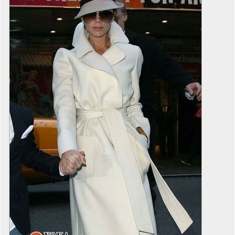 New Women White Cashmere Coat Large Lapel Wool Jacket Outwear Plus Size Loose Long Trench Coat Female Autumn Winter Overcoats T200916