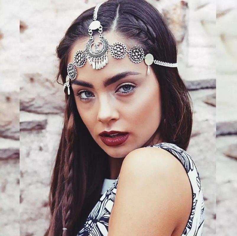 Bohemian Headdress Hair Ornament Tribe Forehead Dance Bride Wedding Hairstyle Clips & Barrettes, Golden;silver
Bohemian Headdress Hair Ornament Tribe Forehead Dance Bride Wedding Hairstyle Clips & Barrettes, Golden;silver