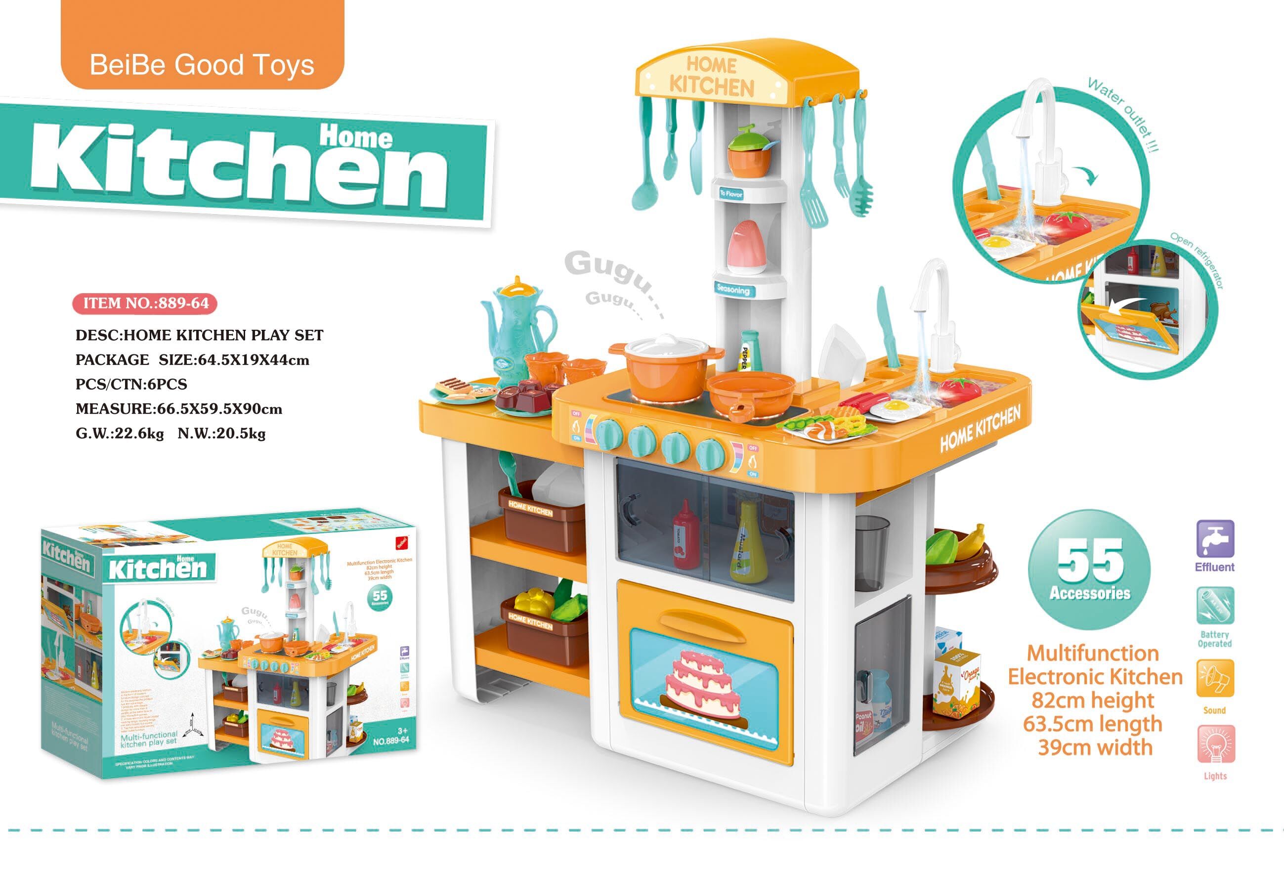 6 sets per box BeibeGood 889-64 Play house toy kitchenware girl children's kitchen simulation cooking and cooking set
6 sets per box BeibeGood 889-64 Play house toy kitchenware girl children's kitchen simulation cooking and cooking set
