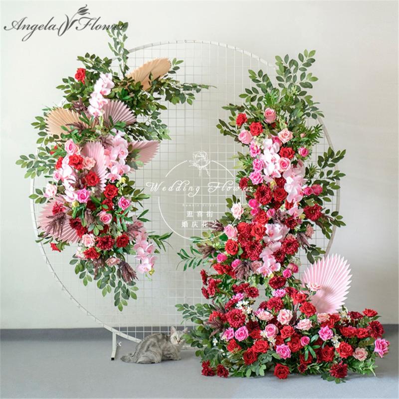 Decorative Flowers & Wreaths Customize Wedding Flower Arrangement Props Artificial Row Red Silk Floral Arch Decoration Party Window Layout
Decorative Flowers & Wreaths Customize Wedding Flower Arrangement Props Artificial Row Red Silk Floral Arch Decoration Party Window Layout