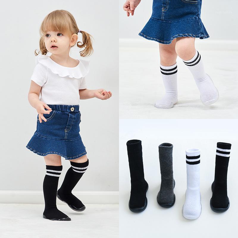 High tube children soft rubber soles toddler shoes baby girl cotton floor socks1, Blackstripe
High tube children soft rubber soles toddler shoes baby girl cotton floor socks1, Blackstripe