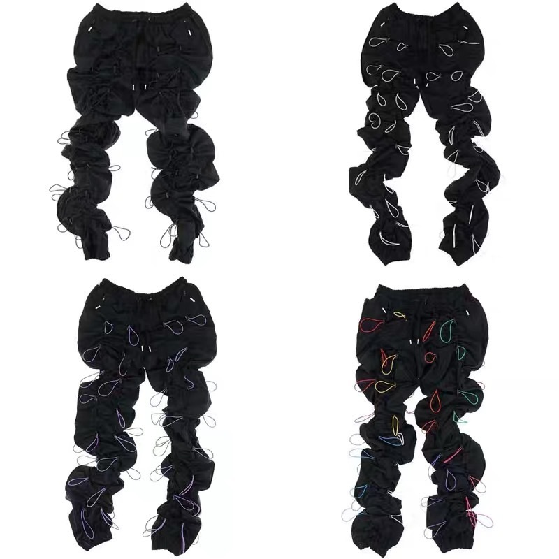 IEFB /men's wear drawstring function casyak sweapants tide new High Street oversized loose drawstring wide leg pants 9Y3017 201110