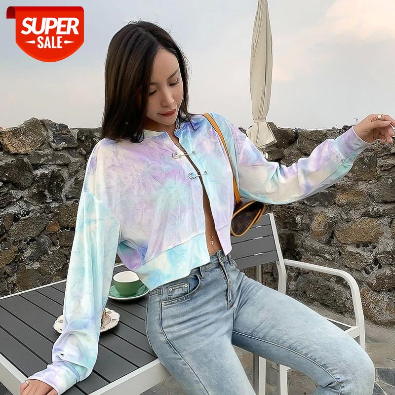 Tie Dye Printed Women Sew-pin Decor Cardigan Long Sleeve Casual Thin Coat Fashion Shirt Blouse Short Jacket Crop Thin Coat Top #SO2e, Black;brown
Tie Dye Printed Women Sew-pin Decor Cardigan Long Sleeve Casual Thin Coat Fashion Shirt Blouse Short Jacket Crop Thin Coat Top #SO2e, Black;brown
