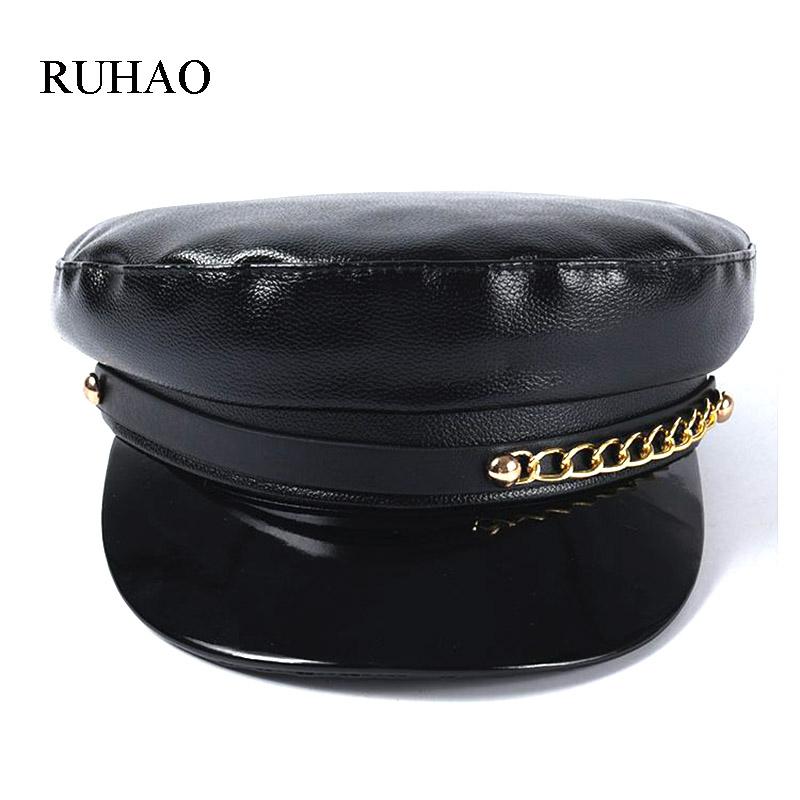 Berets RUHAO Beret Female Autumn Winter Hat For Women Ladies 100% Pu Leather Cap Boina Feminina Gorras Bone Vintage England Black, 1 color
Berets RUHAO Beret Female Autumn Winter Hat For Women Ladies 100% Pu Leather Cap Boina Feminina Gorras Bone Vintage England Black, 1 color