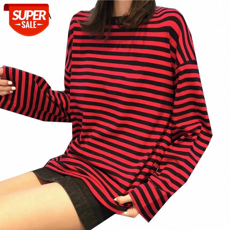 Cotton Long Sleeve Women T Shirt Striped Tops Sping Autumn Female T-shirts Loose Casual Ladies Girls Tshirts Harajuku Woman Tops #3A1j, White
Cotton Long Sleeve Women T Shirt Striped Tops Sping Autumn Female T-shirts Loose Casual Ladies Girls Tshirts Harajuku Woman Tops #3A1j, White