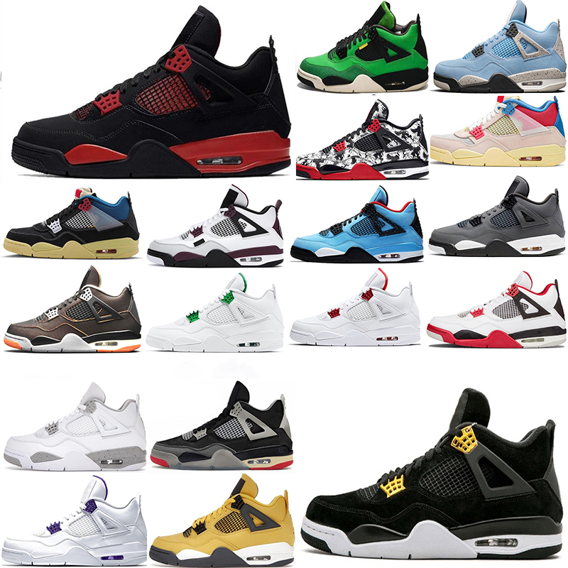 Most dazzling Mens Basketball Shoes Jumpman 4 OG 4s University Blue Red Thunder Black Cat Oreo Sail Shimmer Desert Moss Bred Infrared Men Women Sneakers Trainers Size, Shoesbox
Most dazzling Mens Basketball Shoes Jumpman 4 OG 4s University Blue Red Thunder Black Cat Oreo Sail Shimmer Desert Moss Bred Infrared Men Women Sneakers Trainers Size, Shoesbox