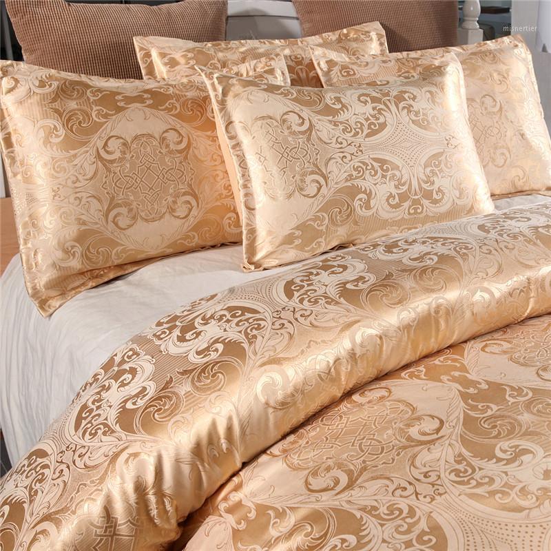 New Gold Jacquard Bedding Queen Size Duvet Linen High Quality Luxury Home Textiles1, White
New Gold Jacquard Bedding Queen Size Duvet Linen High Quality Luxury Home Textiles1, White