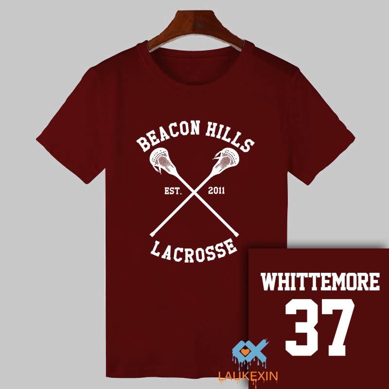 2017 Summer Teen Wolf T-shirt Stiles Stilinski 24 Tshirt BEACON HILLS LACROSSE Tops Tee Shirts TeenWolf Funny T Shirt Women Men Y200930