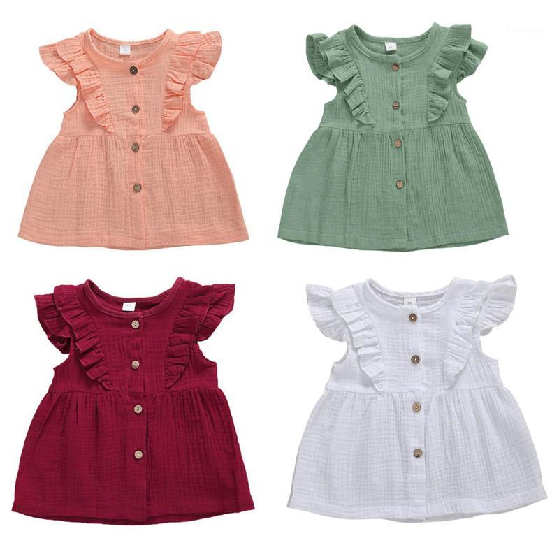 Summer Infant Baby Girls Mini Dress Solid Color Sleeveless Button Ruffles Sleeve A-Line Dress Holiday Outfits Princess Dresses1, As photo show
Summer Infant Baby Girls Mini Dress Solid Color Sleeveless Button Ruffles Sleeve A-Line Dress Holiday Outfits Princess Dresses1, As photo show