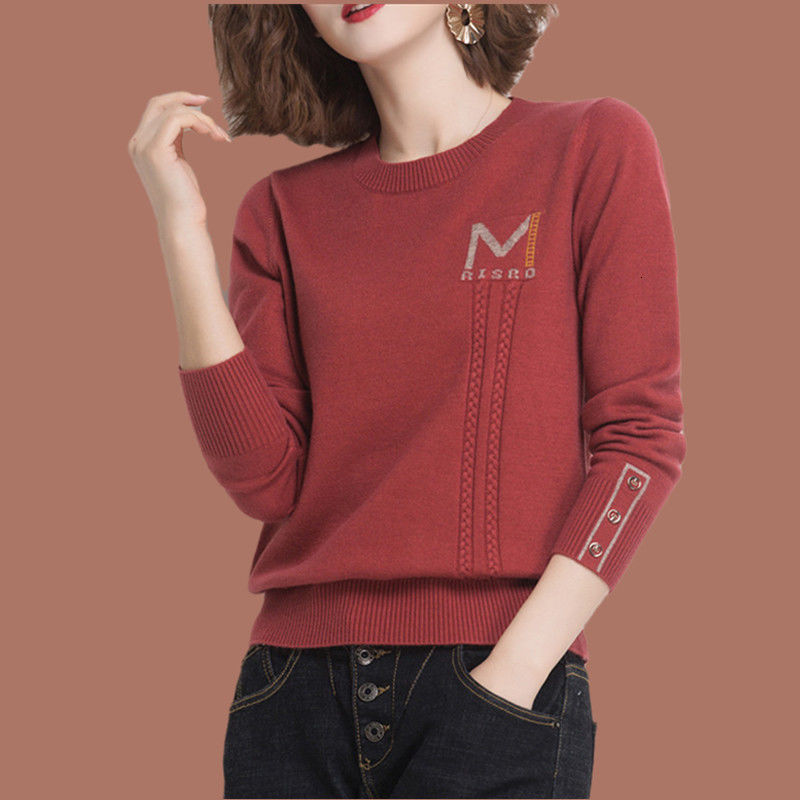 2021 Spring Autumn New Sweater Women Knitted Pullover Plus Size O-neck Long-sleeved Bottoming Shirt Short Casual Tops Y536 Avlz, Brown
2021 Spring Autumn New Sweater Women Knitted Pullover Plus Size O-neck Long-sleeved Bottoming Shirt Short Casual Tops Y536 Avlz, Brown