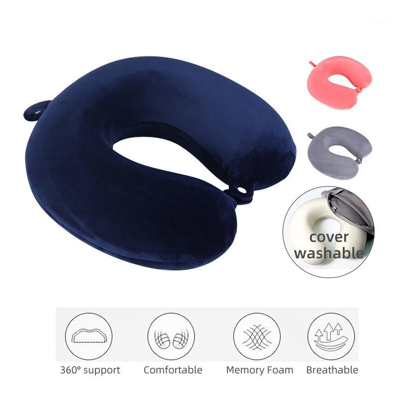 

U Shaped Cushion Memory Foam Pillows Slow Rebound Neck Shoulder Pain Relax Cervical Healthcare Office Airplane Travel Pillow1