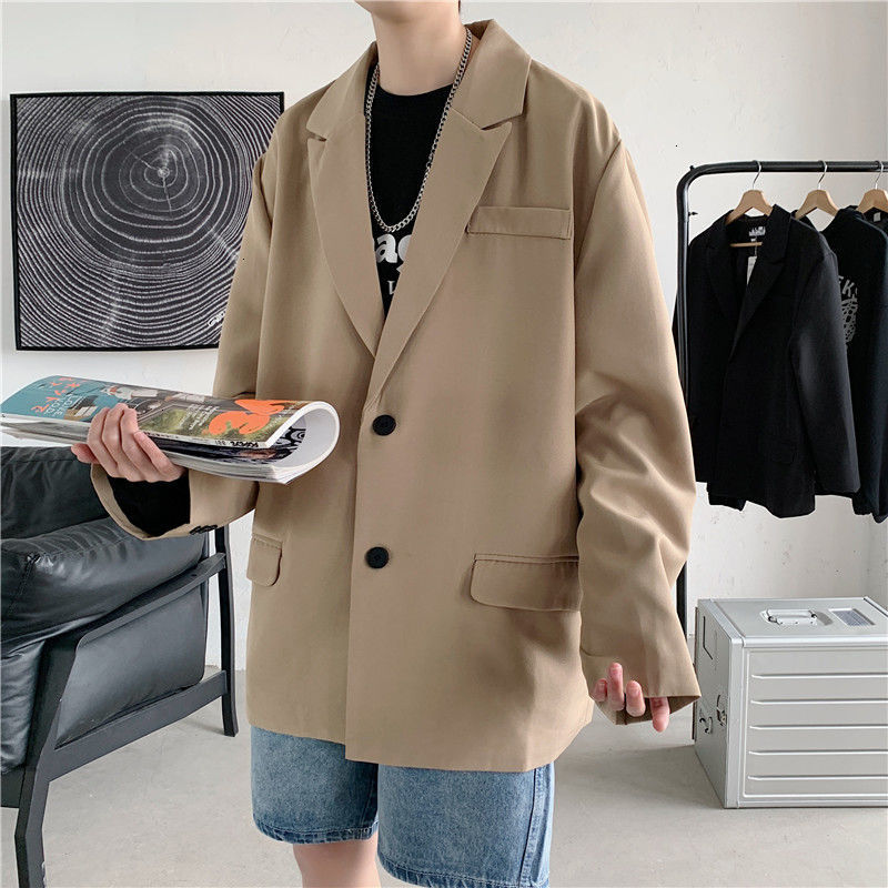 New Men's Fashion Suits 2021 Woman Casual Oversize Jackets Harajuku Style Classic Coat Male Clothing Vintage 217f, Black
New Men's Fashion Suits 2021 Woman Casual Oversize Jackets Harajuku Style Classic Coat Male Clothing Vintage 217f, Black